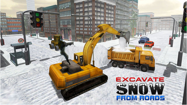 雪挖掘机模拟器3D4