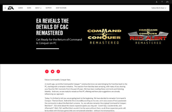 EA宣布重制《红色警戒》：经典IP回归引起轰动[多图]图片2