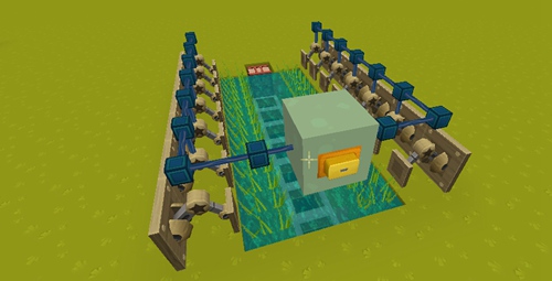 迷你世界自动水稻收割机制造教学 自动水稻收割机该怎么制作？[多图]图片7