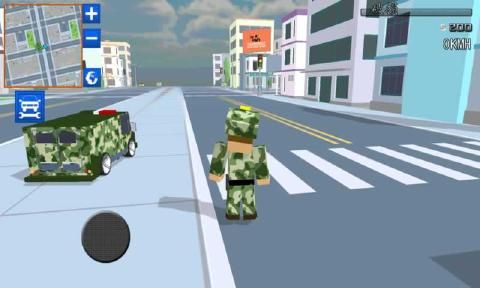 像素军队中文版下载手机游戏（Blocky Army City Rush Racer）图4: