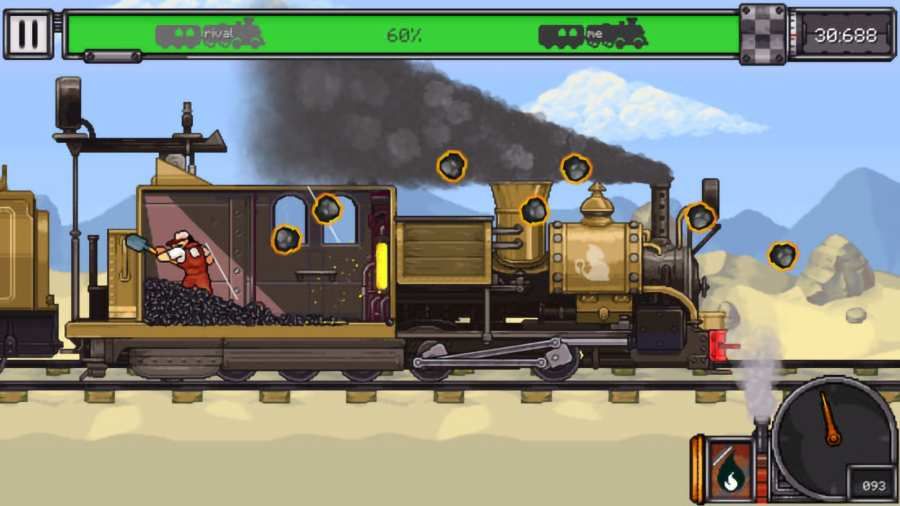 蒸汽火车赛游戏手机中文版（Coal Burnout）截图1: