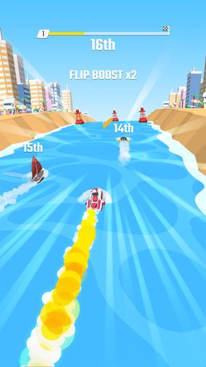 Flippy Race游戏安卓版（翻转赛艇）图片1