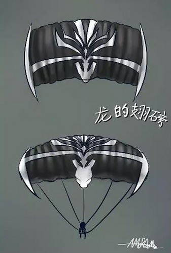 荒野行动降落伞玩家自制皮肤，荒野行动降落伞设计大赛作品欣赏[多图]