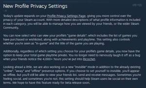 Steam新规保护用户隐私 可隐藏已购买游戏和游戏时间图片2
