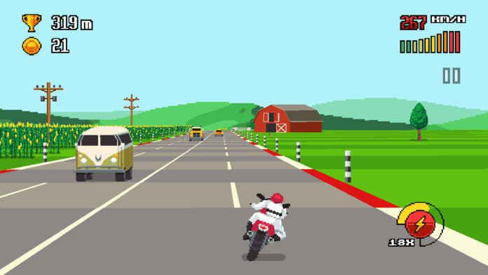 复古公路摩托赛车游戏最新安卓版下载图3: