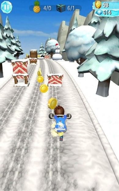 雪地奔跑手机游戏最新正版下载图1: