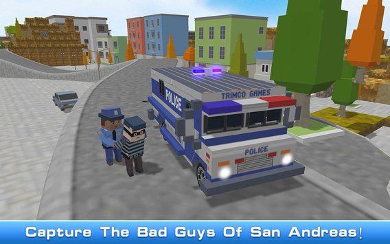 块状圣安地列斯警察2018免费金币中文汉化版游戏下载2