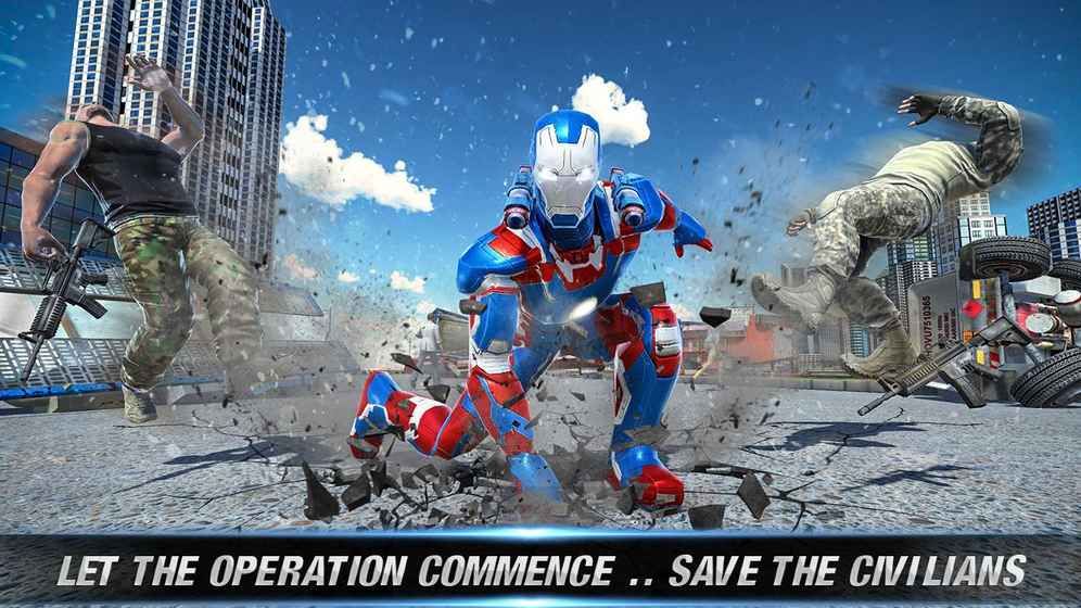 飞行救援英雄上尉机器人美国手机游戏最新安卓版截图3: