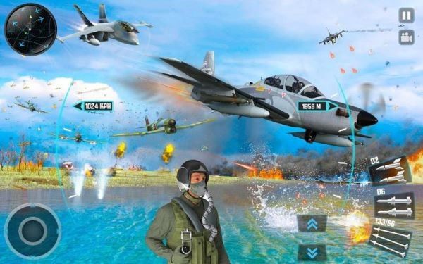 喷气式战斗机3D安卓官方版游戏下载截图1:
