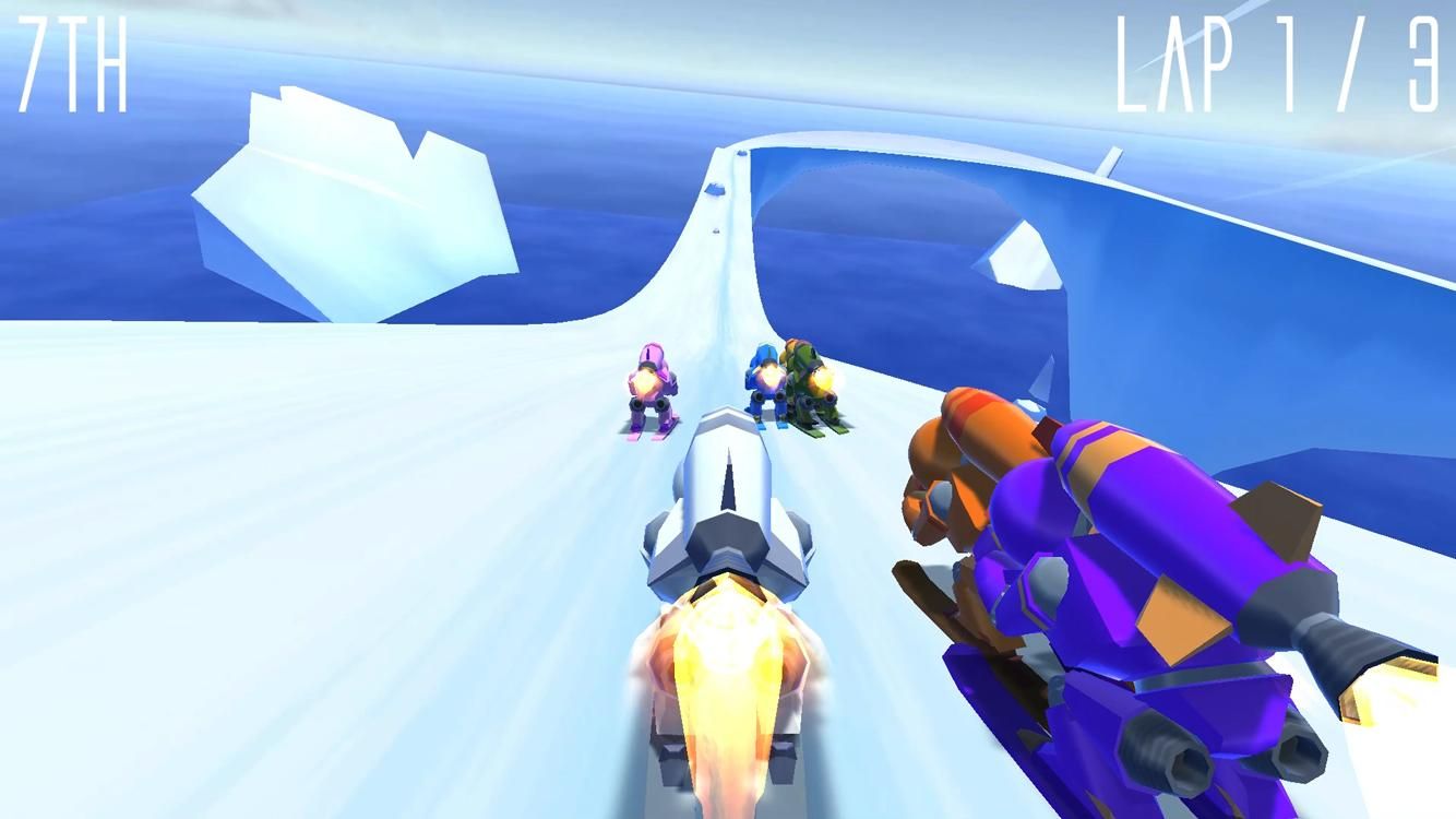 火箭滑雪比赛手机游戏最新版(Rocket Ski Racing)图4: