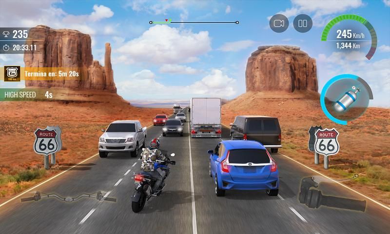 摩托车交通竞技赛2安卓官方版下载(Moto Traffic Race 2)图4: