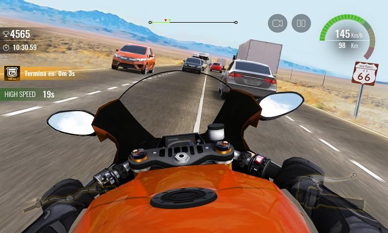 摩托车交通竞技赛2手机游戏最新版(Moto Traffic Race 2)图1: