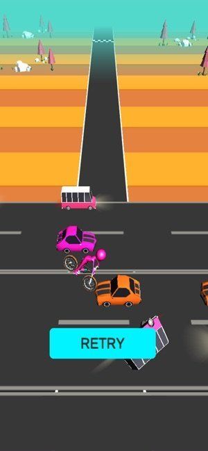 火柴人自行车竞速游戏中文安卓版（Stickman Bike Run）图2: