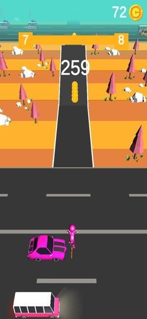 火柴人自行车竞速游戏中文安卓版（Stickman Bike Run）图3: