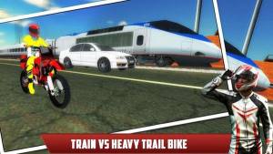 自行车与火车特技比赛游戏图2
