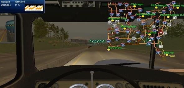 十八轮大卡车模拟驾驶游戏中文手机版图2: