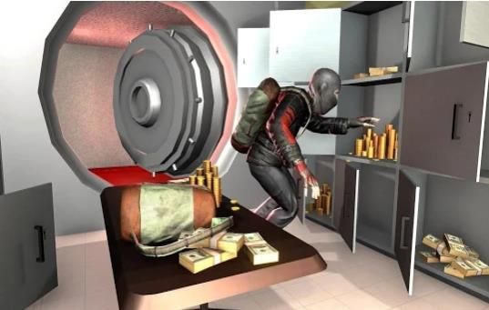 小偷银行抢劫案抢劫模拟器无限生命汉化版下载图片1