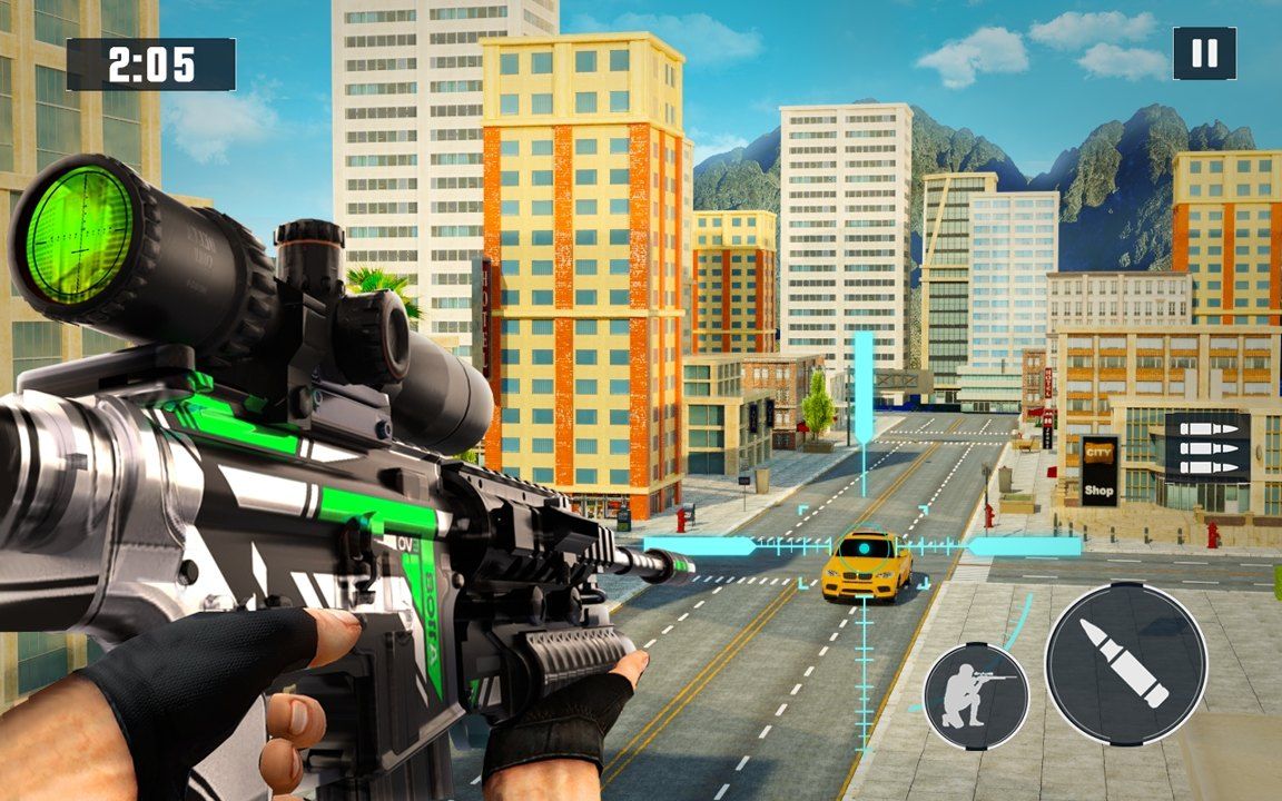 真正的狙击射手游戏安卓中文版下载（Real Sniper Shooter）截图1: