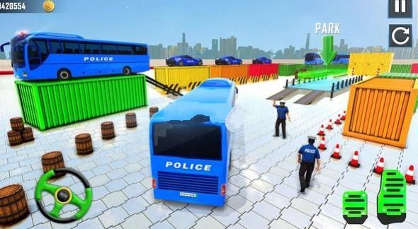 警用巴士停车模拟游戏官方版下载图1: