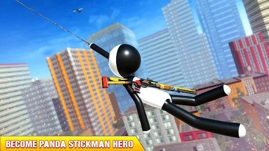 熊猫火柴人英雄游戏官方中文版下载（Panda Stickman Hero）截图2: