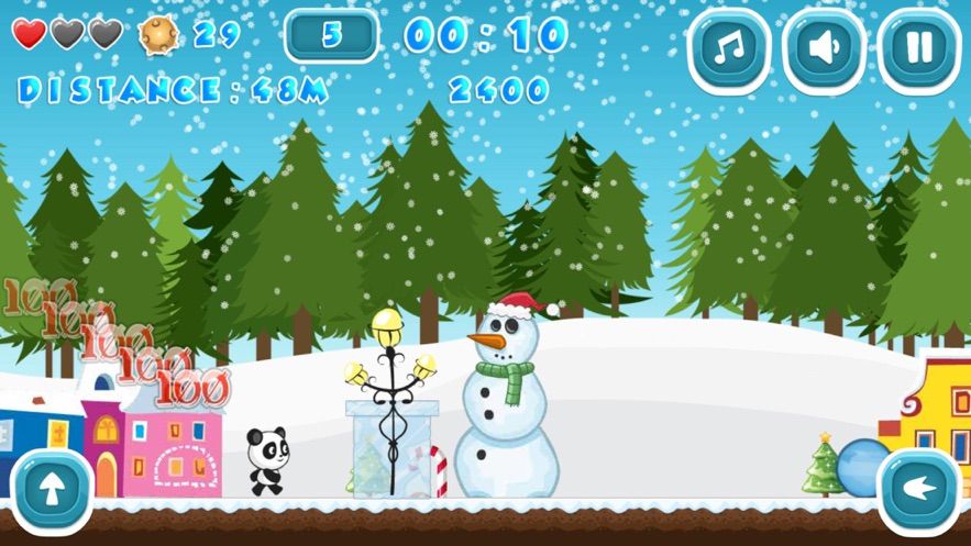 圣诞熊猫运行传说游戏安卓版免费下载图1: