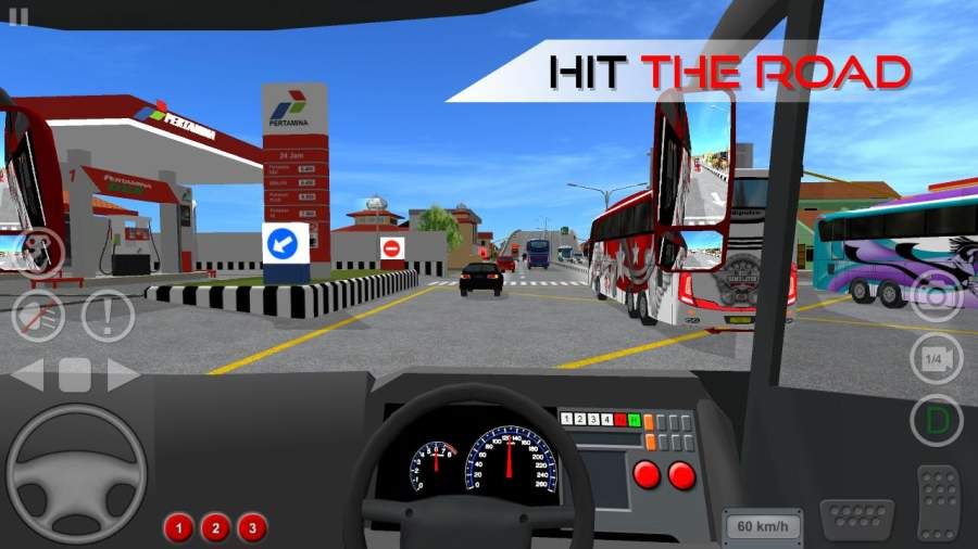 印尼巴士模拟器中国版新型双层巴士更新手机游戏下载图2: