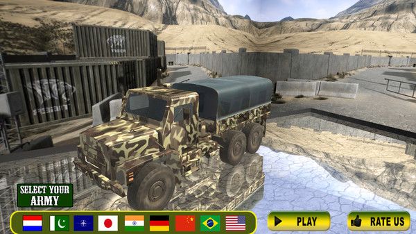 军队卡车山爬坡道驾驶游戏最新版全关卡完整下载图片1