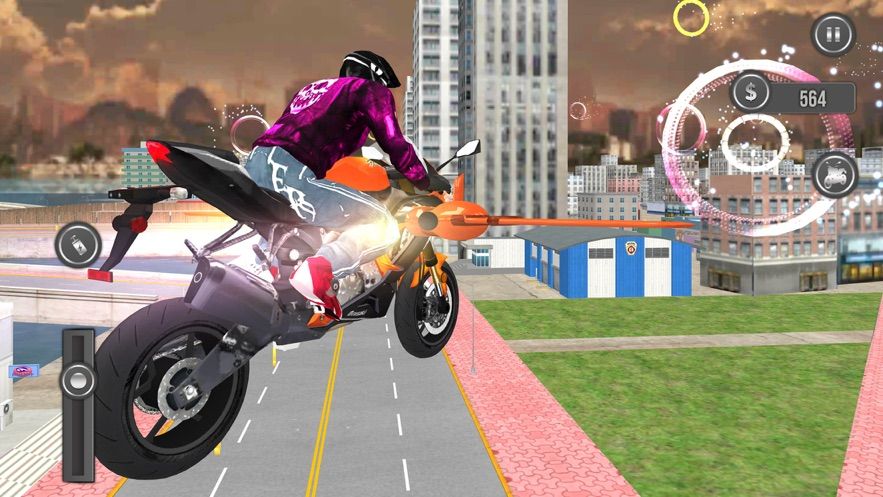 未来摩托车路驾驶免费金币钻石安卓最新版图3: