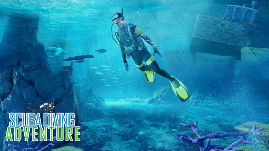 筏生存水肺潜水3D游戏手机最新版图1: