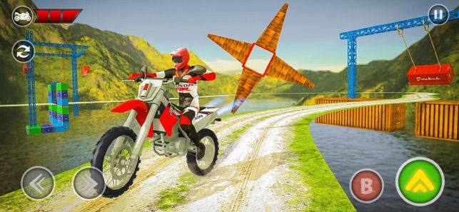 疯狂的越野自行车特技天空游戏2020最新版截图3: