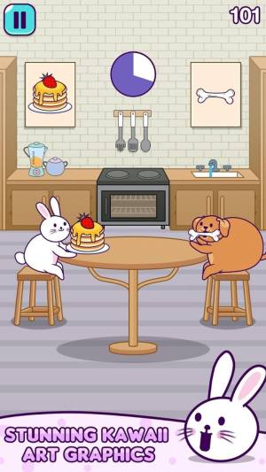 兔子大战小猫煎饼游戏中文手机版下载图片1