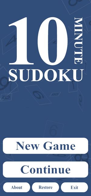 十分钟数读游戏安卓中文版（10 Minute Sudoku）图1: