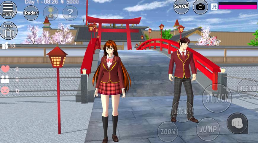 樱花校园模拟器更新万圣节服装中文版十八汉化下载图3: