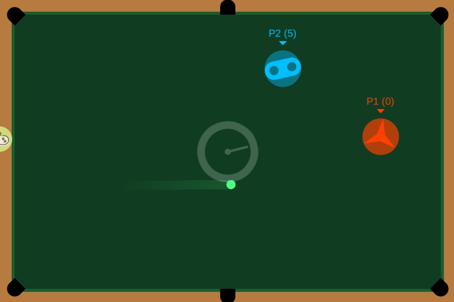 微信陀螺桌球小程序游戏图1: