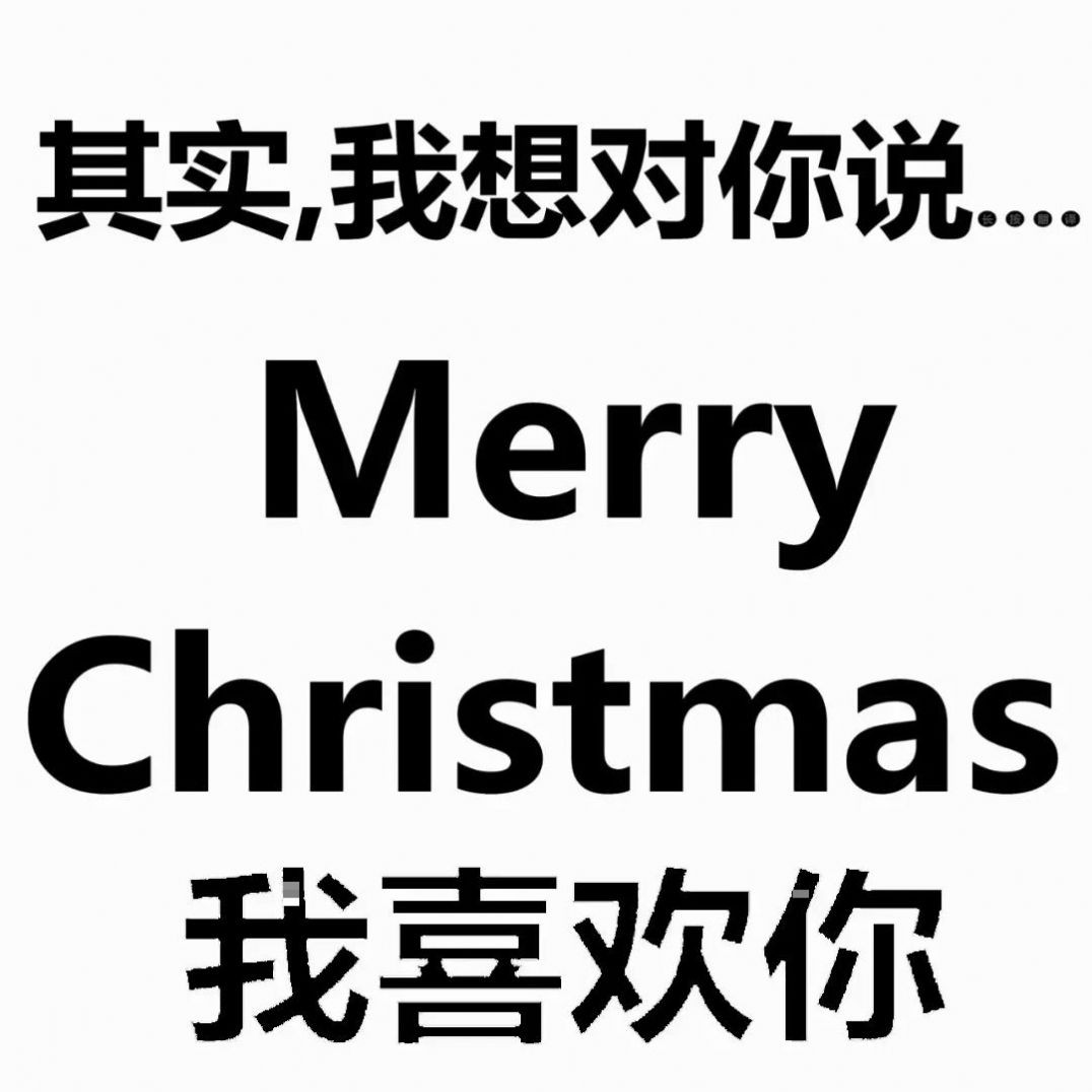 圣诞节其实我想对你说长按翻译我喜欢你图片下载图1: