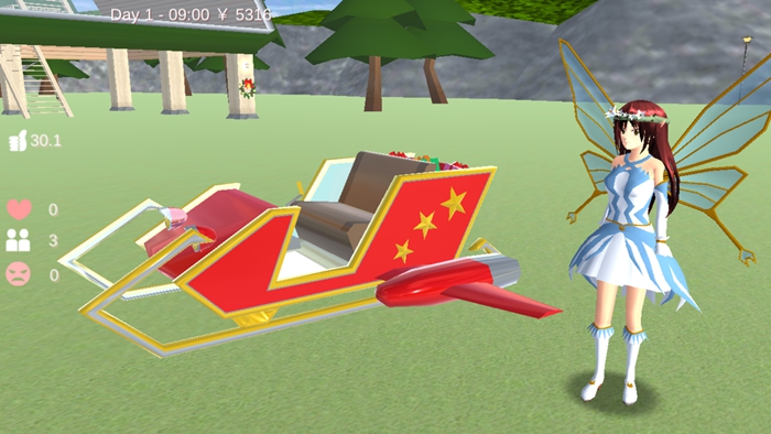 樱花校园模拟器更新了蝴蝶仙子衣服1.038圣诞节版本图3: