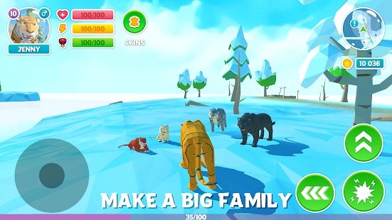 冬季老虎家庭模拟器3D游戏无限体力最新版图片1