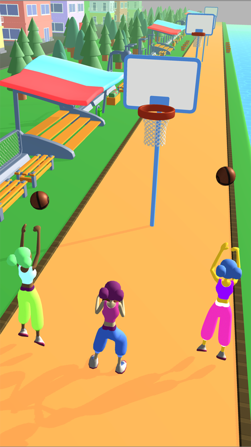 女孩跳跃投篮游戏IOS手机版图3: