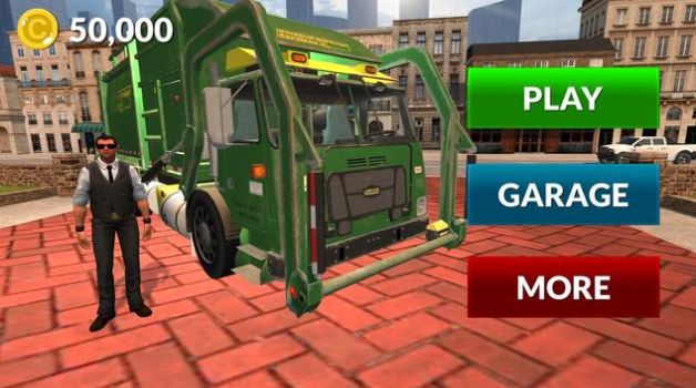 美国垃圾车模拟器游戏手机中文版图片2
