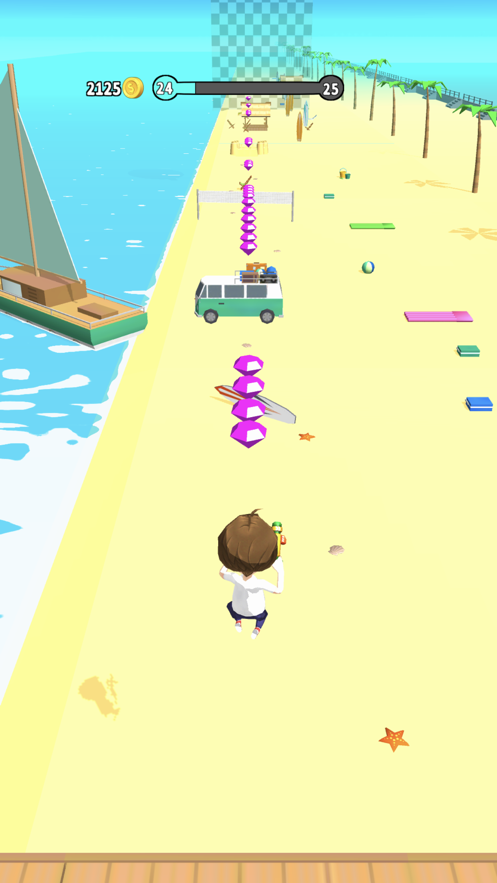 沙滩跑步者3D游戏手机安卓版截图1: