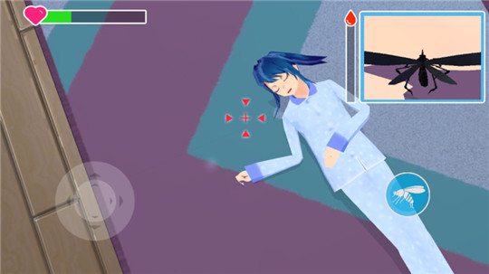 蚊子模拟器妹子二游戏下载睡觉版图2: