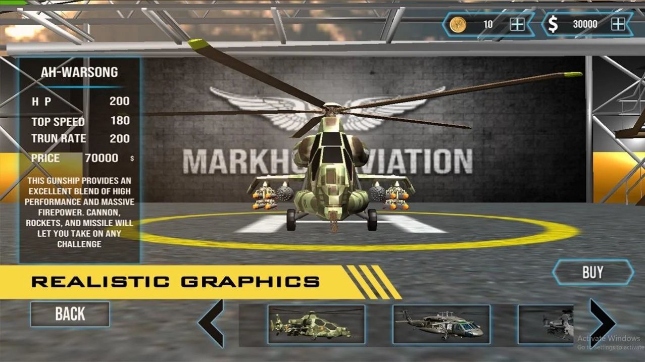炮舰战斗直升机3D空战游戏中文版图4: