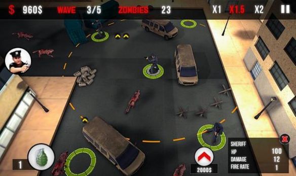纽约警察僵尸防御3D游戏安卓版截图2: