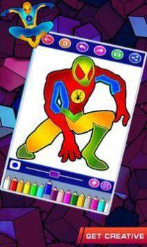 蜘蛛侠超级英雄染色游戏安卓版图片2