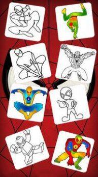 蜘蛛侠超级英雄染色游戏图2