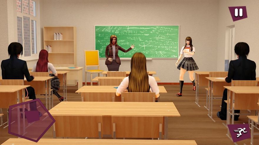 动漫学校的女孩生活模拟器游戏官方版图4: