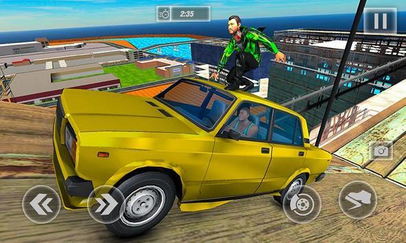 好莱坞屋顶汽车跳跃特技游戏安卓版图4:
