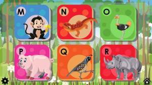 带动物拼图的ABC游戏图1
