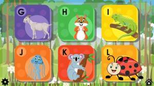 带动物拼图的ABC游戏图2