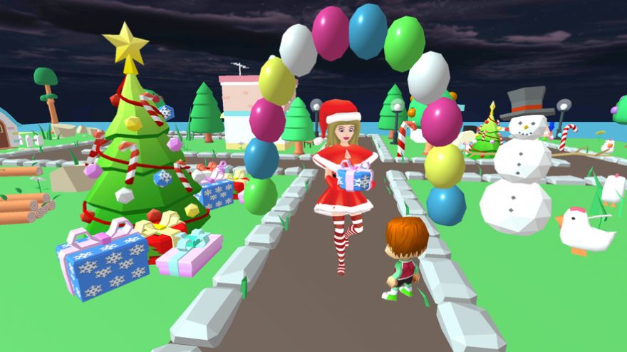 圣诞圣诞老人女孩开车游戏官方最新版2